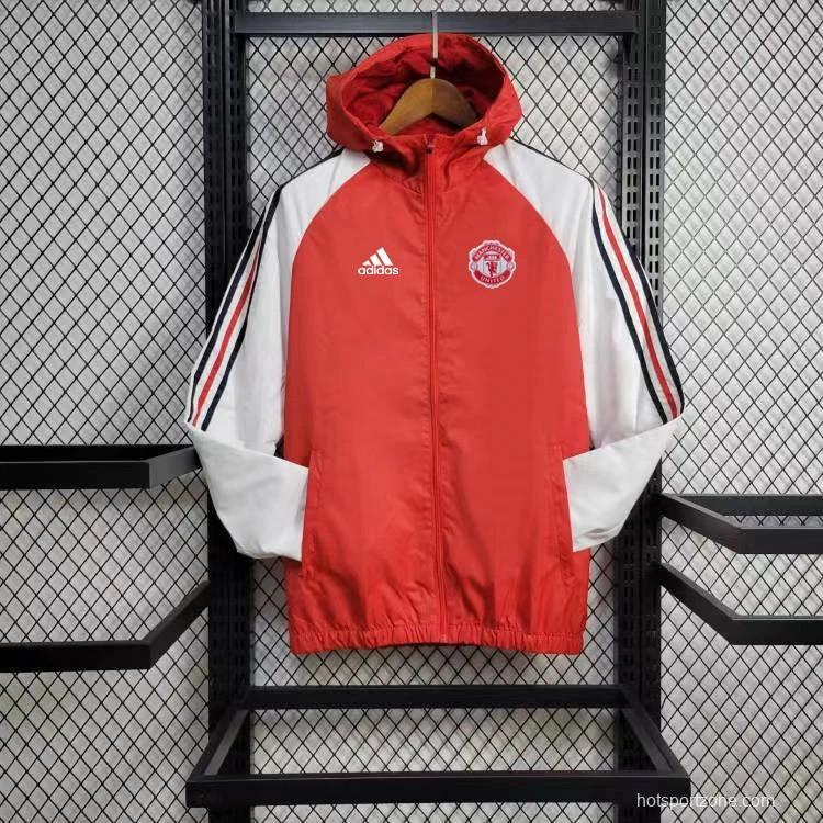 24/25 Manchester United Red Windbreaker