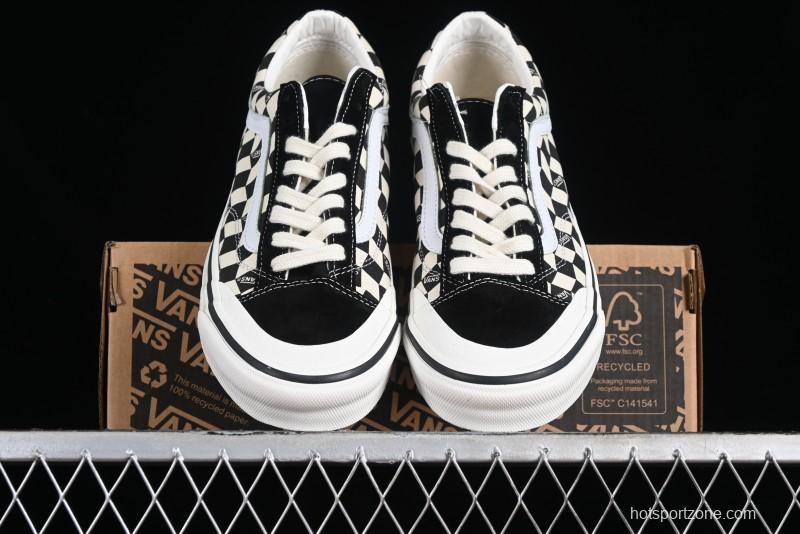 Vans Old Skool Reissue 136 High-End Series Canvas Sneakers with Toe Cap Design - VN000MT6BPQ