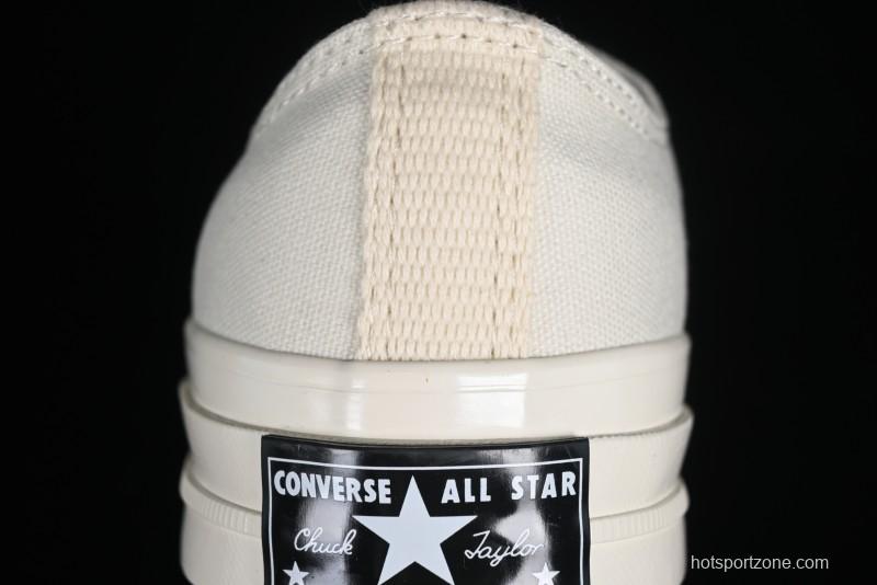 Converse Chuck 1970s Original Cream White Low-Top Casual Canvas Shoes - 151230C