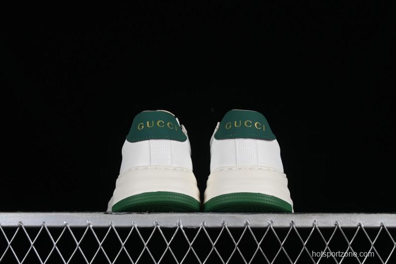 Gucci Chunky B Screener GG Sneakers Retro Style with Classic GG Canvas and Leather Trim - 9Y9209666