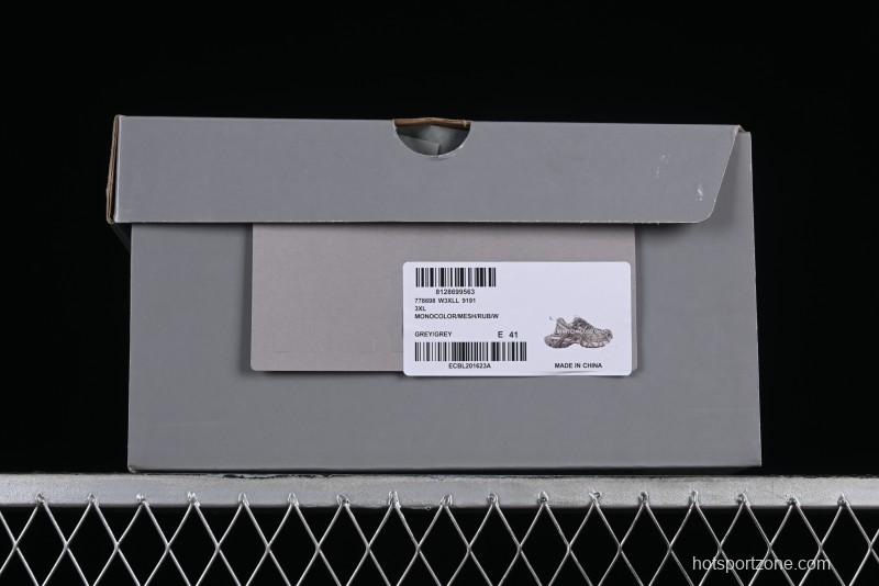 Balenciaga Phantom Sneaker 10th Generation Lace-Up Running Shoes with Transparent Heel Strap - W3XLL9191