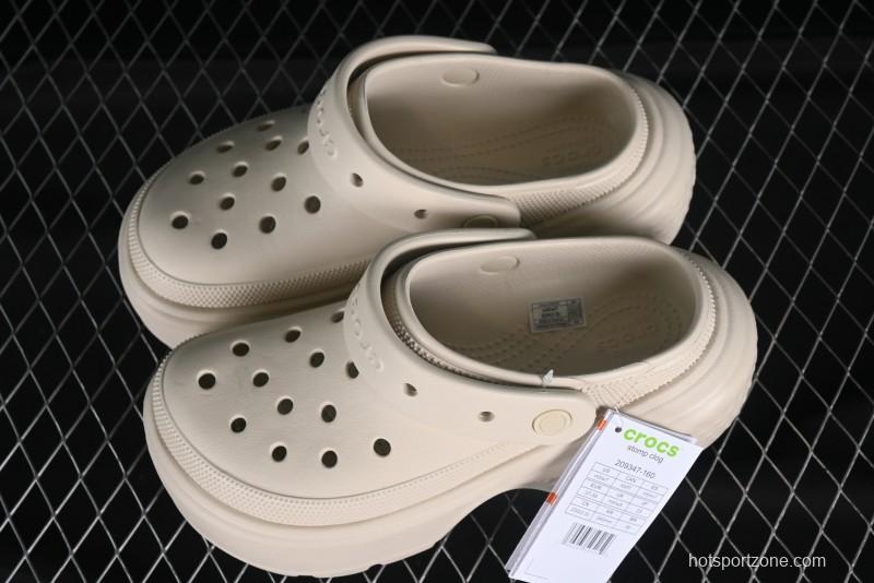 Crocs Classic Clog Snow House Retro Beach Clogs with Adjustable Heel Strap - B.D4