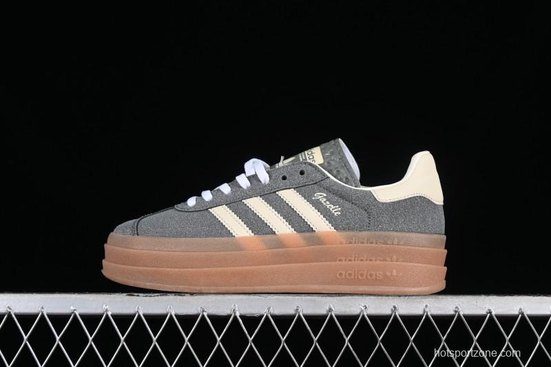 Adidas Originals Gazelle Bold IE0428 Low-Top Sneakers with Thick Sole for Casual Wear, Anti-Slip and Durable - IE0428