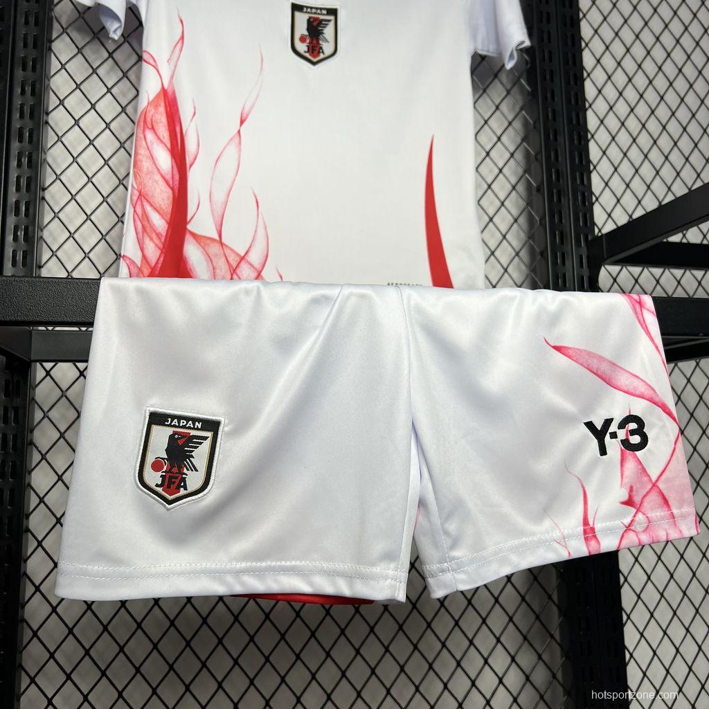 2024 Kids Japan Away White Jersey