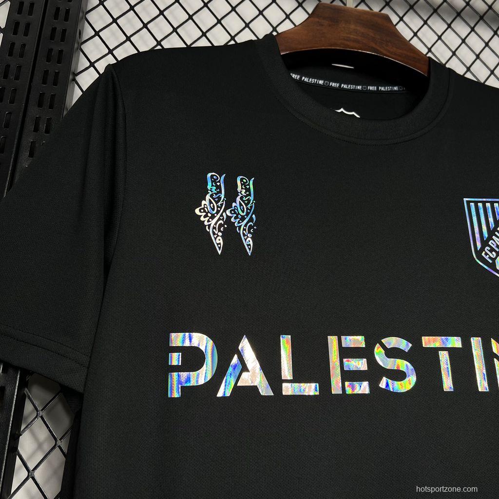 24/25 CD Palestino x Balmain Black T-Shirts