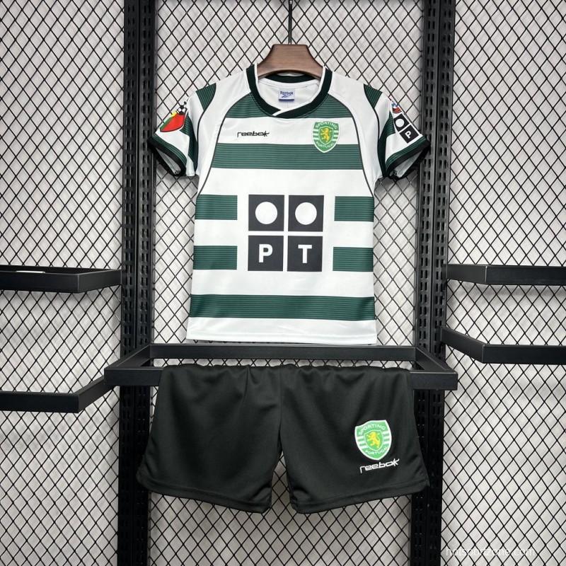 Retro 01/03 Kids Sporting CP Home Jersey