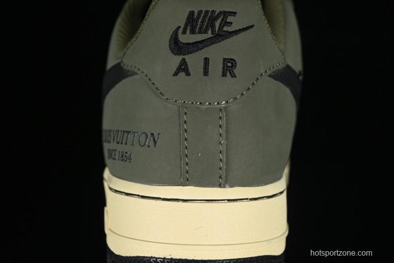 Nike Air Force 1 '07 Low LV Collaboration - Military Green Casual Sneakers - BA8806-223