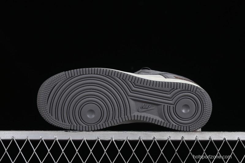 Nike Air Force 1 '07 Low LV Collaboration - Beige Grey Pigskin Casual Sneakers - HD1968-011