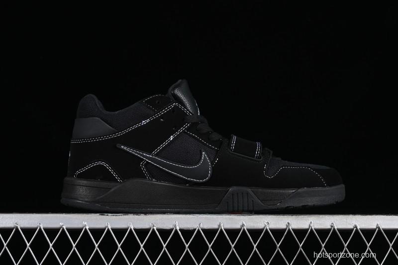 Nike Travis Scott x Jordan Cut The Check AJ1 Basketball Shoes with Velcro Strap - DR9317-001