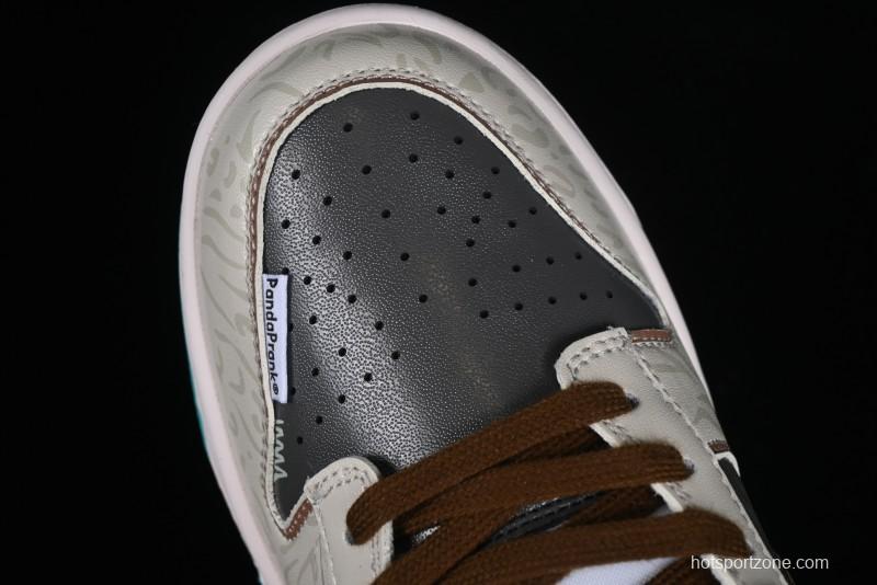 Nike Dunk Low Panda Prank Spring Touchdown Spring Forward Brown Green SB Strap Low Top Casual Skate Shoes - DV0834-101