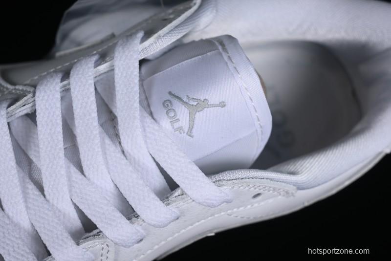 Nike Air Jordan 1 Low Golf Shoes White with Gum Sole - DD9315-111