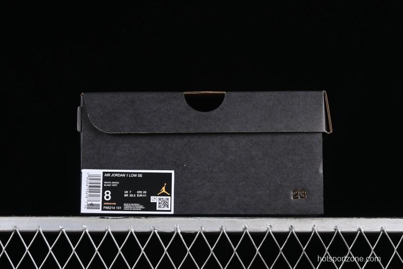 Nike Air Jordan 1 Low AJ1 Apple White Green Low-Top Lifestyle Basketball Shoes - FN5214-131