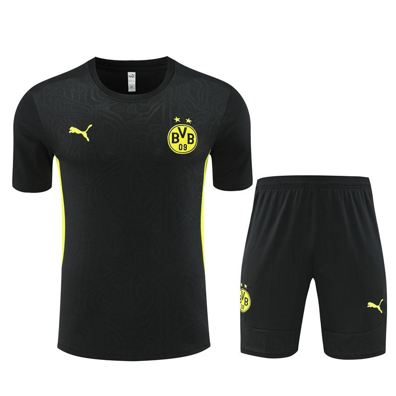 24/25 Borussia Dortmund Black Short Sleeve Jersey+Shorts