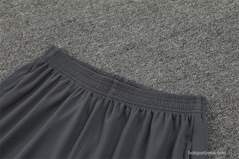 24/25 PSG Grey Short Sleeve Jersey+Shorts
