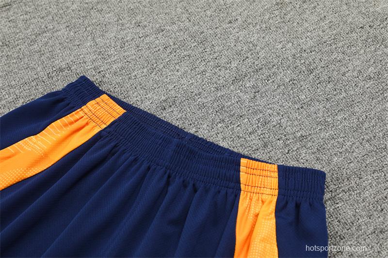 24/25 Juventus Orange/Navy Short Sleeve Jersey+Shorts