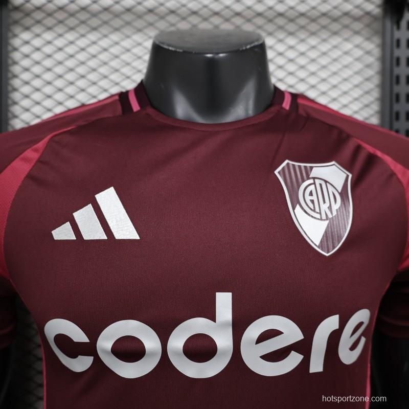 Player Version 24/25 River Plate Away Wine Jersey