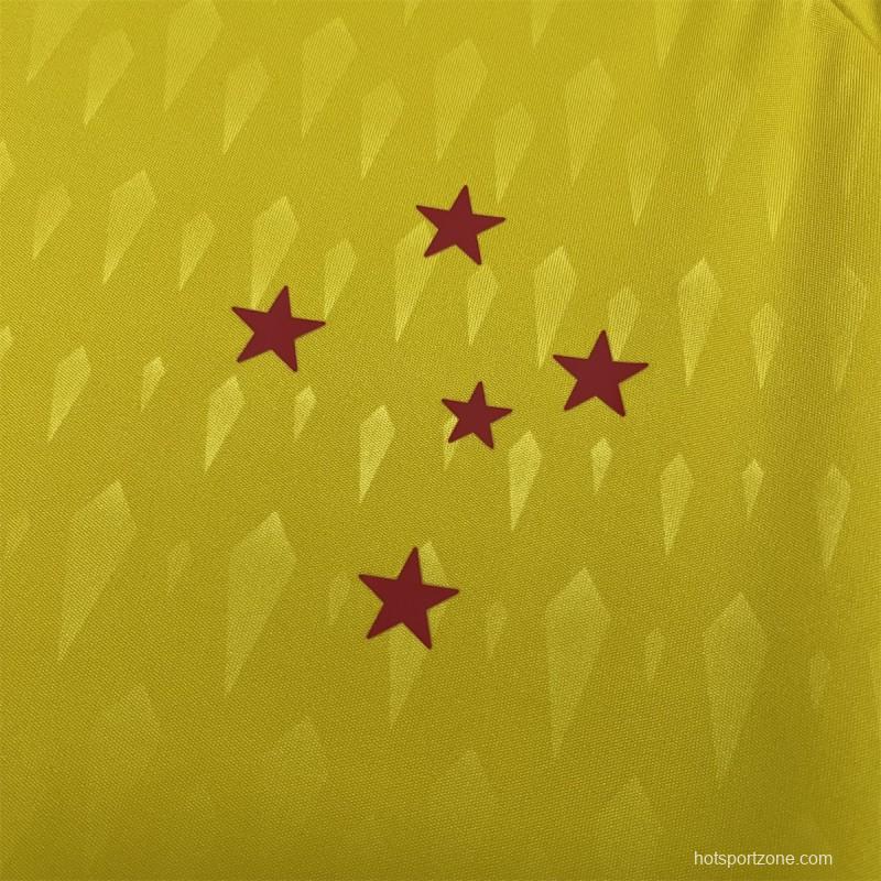 24/25 Cruzeiro Limited Edition Goalkeeper Yellow Jersey