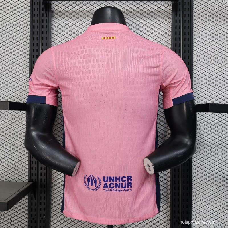 Player Version 25/26 FC Barcelona 125Th Anniversary Special Pink with Spotify Sponsor Jersey