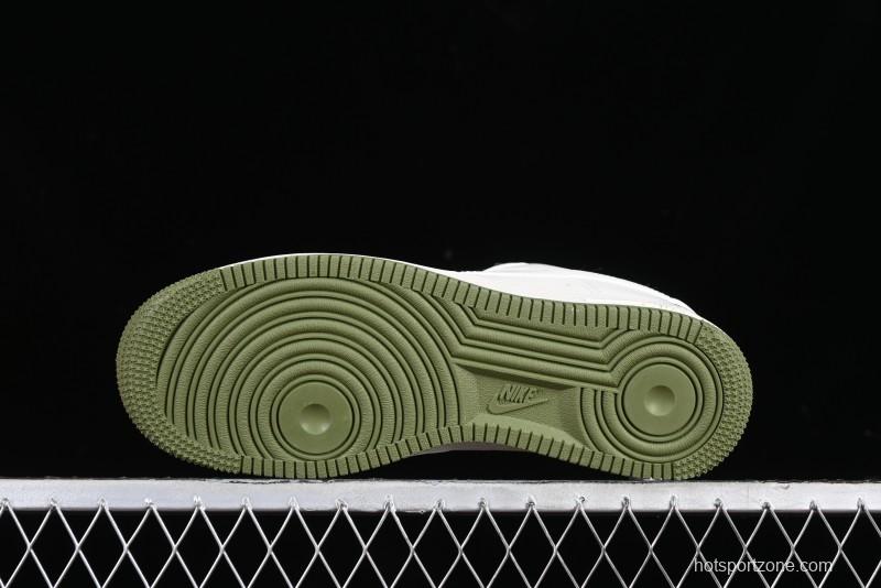 Nike Air Force 1 '07 Low LV Collaboration - Beige Green Double Swoosh Casual Sneakers - XZ6188-003