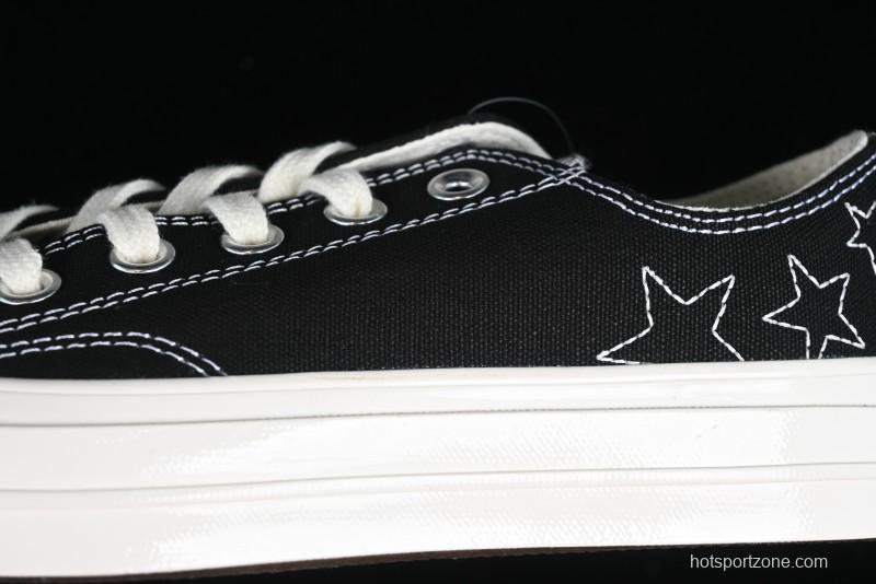 Converse Chuck 70 SNL Low Top Canvas Sneakers with Star Embroidery and Metal Studs - A11612C