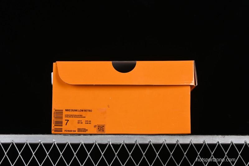 Nike SB Dunk Low LV Collaboration - Suede Navy Blue Anniversary High-End Custom Low-Top Casual Skate Shoes - FC1688-134