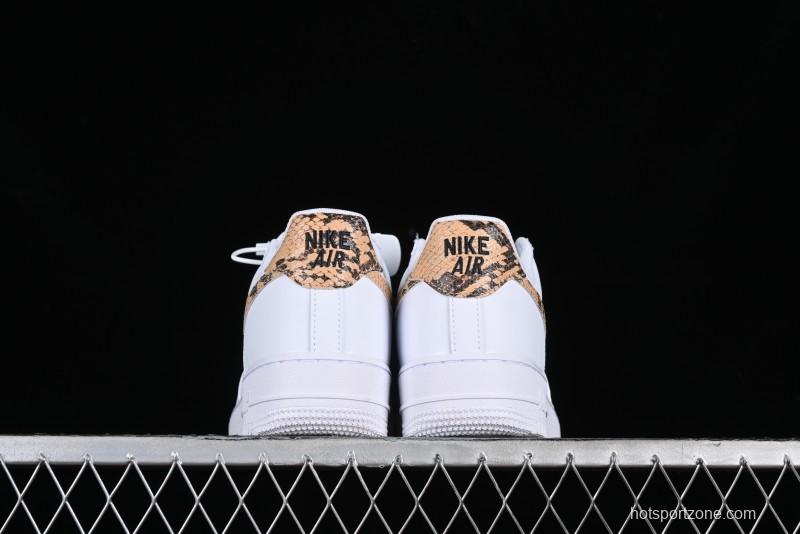 Nike Air Force 1 '07 Low Casual Sneakers with Full-Length Air Cushion - AO1635-100