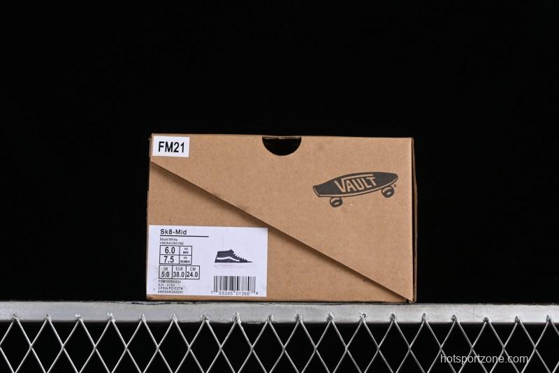 Vans SK8-Hi VR3 Eco-Friendly Black & White Mid-Top Classic Casual Canvas Shoes - VN0A4UWIVNE