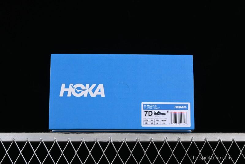 HOKA ONE ONE MACH 6 Flagship Racing Shoes with Carbon Plate Technology and Asymmetric Design - 1147790 BWHT