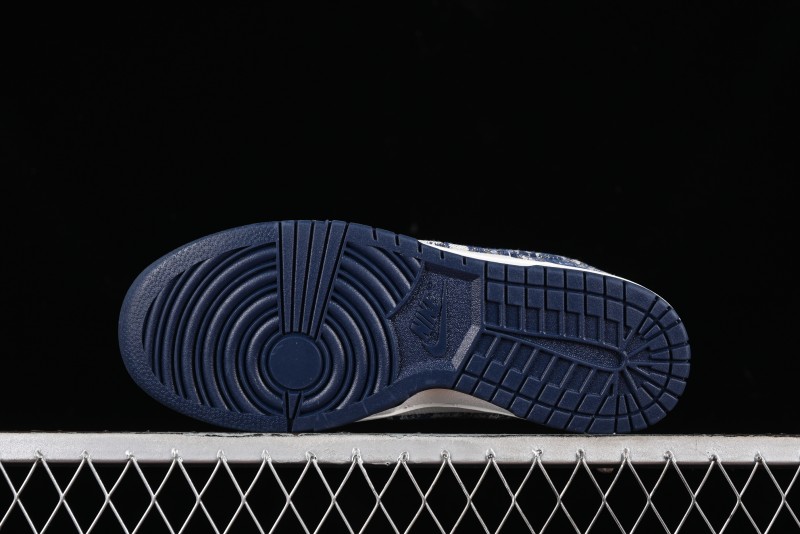 Nike SB Dunk Low LV Collaboration - Camo Mesh Anniversary High-End Custom Low-Top Casual Skate Shoes - JH8040-942