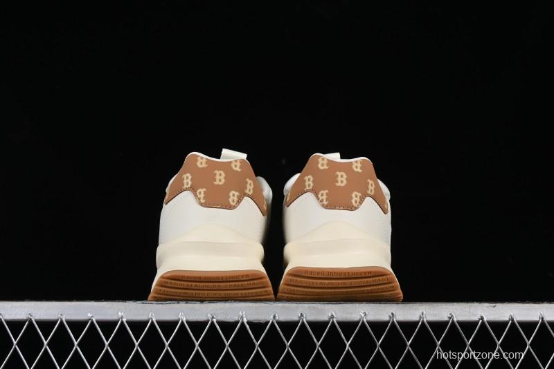 New York Yankees MLB Chunky Runner Denim Monogram Lightweight Casual Sneakers - 3ASHCRM3N43BRS