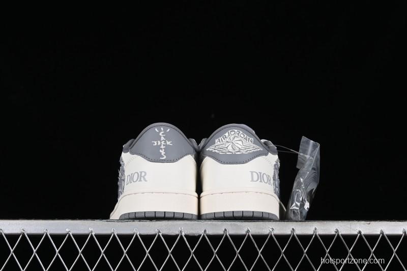 Nike Travis Scott x Fragment Design x Air Jordan 1 Low OG SP AJ1 Retro Sneakers - DM6688-603