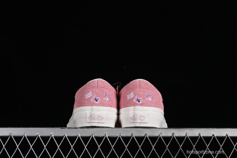 Vans Style 36 Low-Top Skate Shoes with Pink Embroidery - VN000CRPGRN