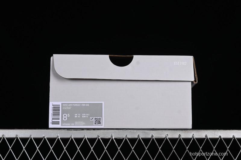 Nike Air Force 1 '07 Low Black White Broken Hook Casual Sneakers - HF9096-100