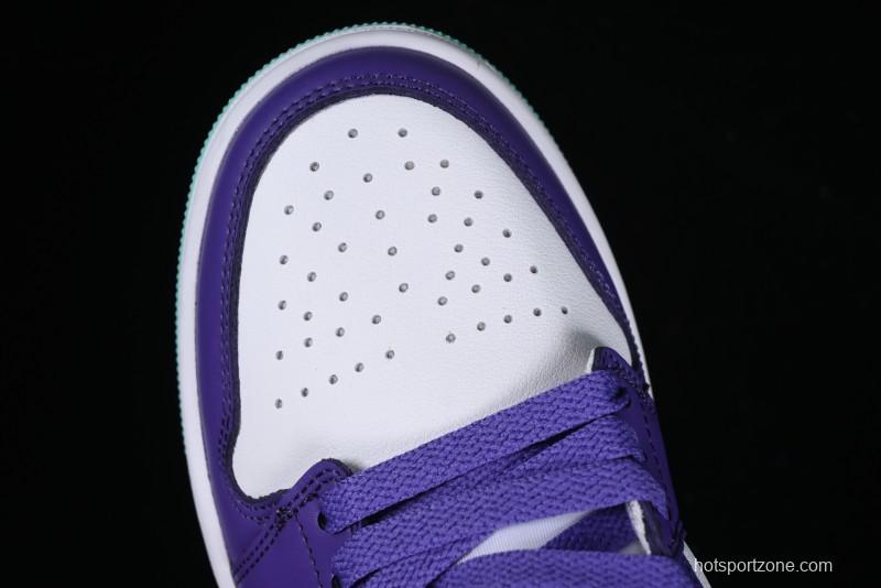 Nike Air Jordan 1 Low AJ1 Charlotte Hornets Lifestyle Casual Sneakers - HJ9013-550