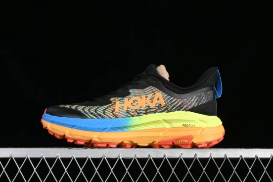 Hoka One One Mafate Speed 4 Low-Cut Professional Trail Running Shoes - 1138472 BKML