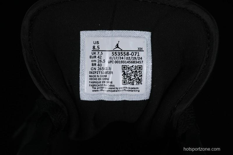 Nike Air Jordan 1 Low AJ1 Black Gold Hook Casual Sneakers - 553558-071