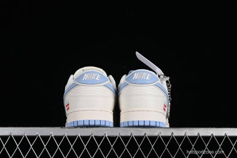 Nike Supreme x SB Dunk Low Stone Island Collaboration - Azure Starry Sky Anniversary High-End Custom Low-Top Casual Sneakers - BB9866-001