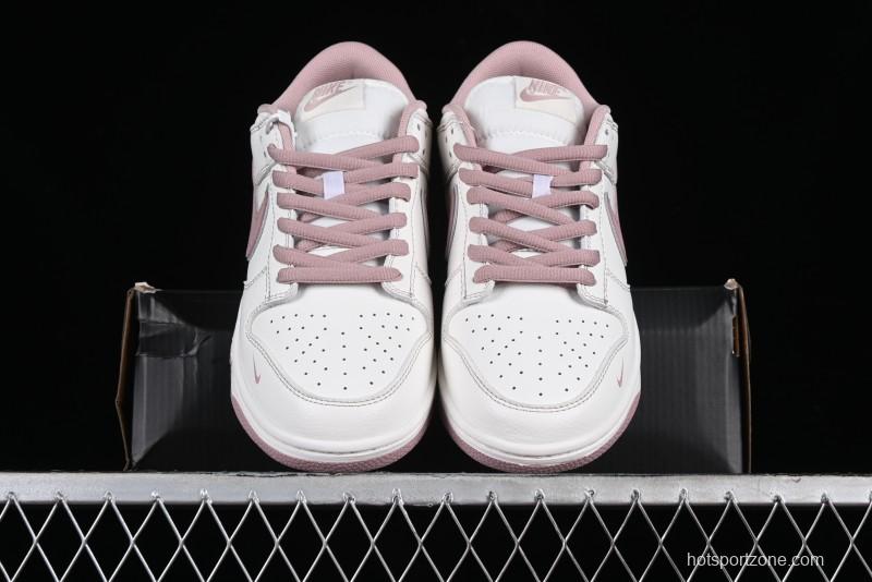 Nike Supreme x SB Dunk Low Collaboration - Rouge Pink Anniversary High-End Custom Low-Top Casual Skate Shoes - DY1503-006