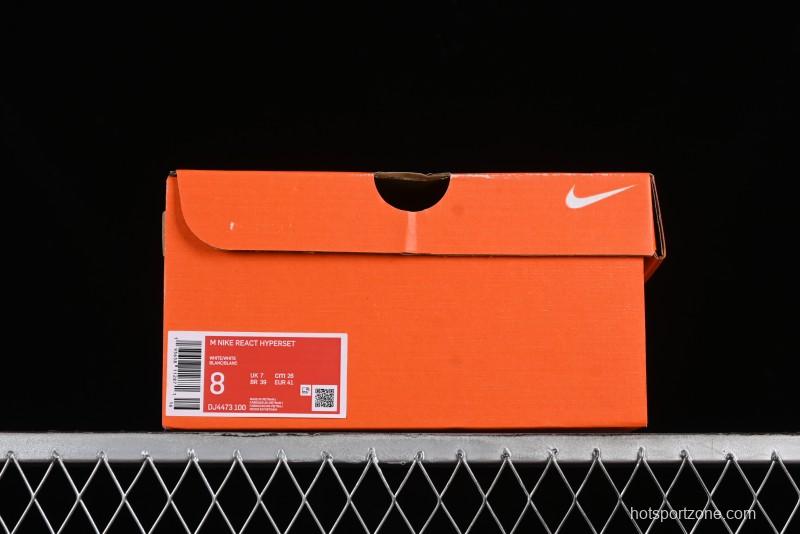 Nike HyperSet Lightweight Low-Top Training Basketball Shoes with React Foam and Flywire - DJ4473-100