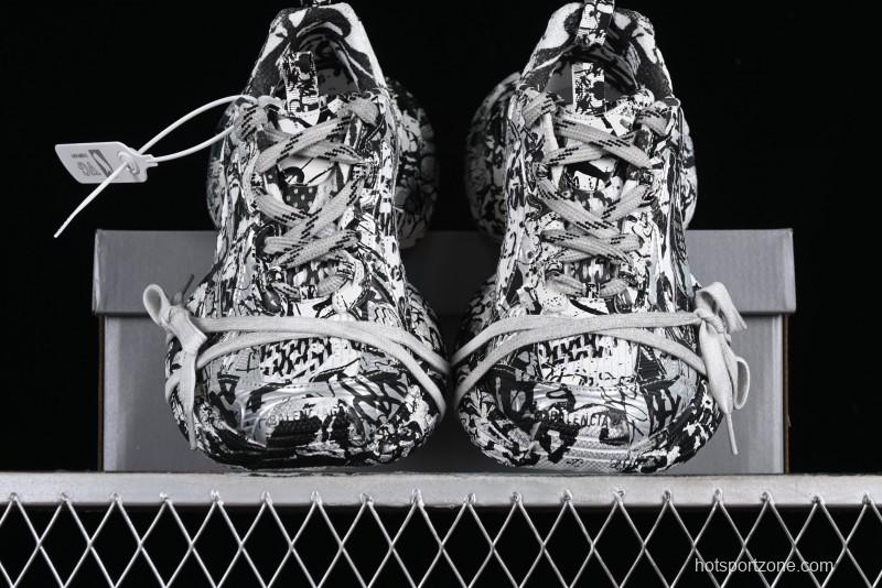 Balenciaga Phantom Sneaker Graffiti Running Shoes - W2RG39010