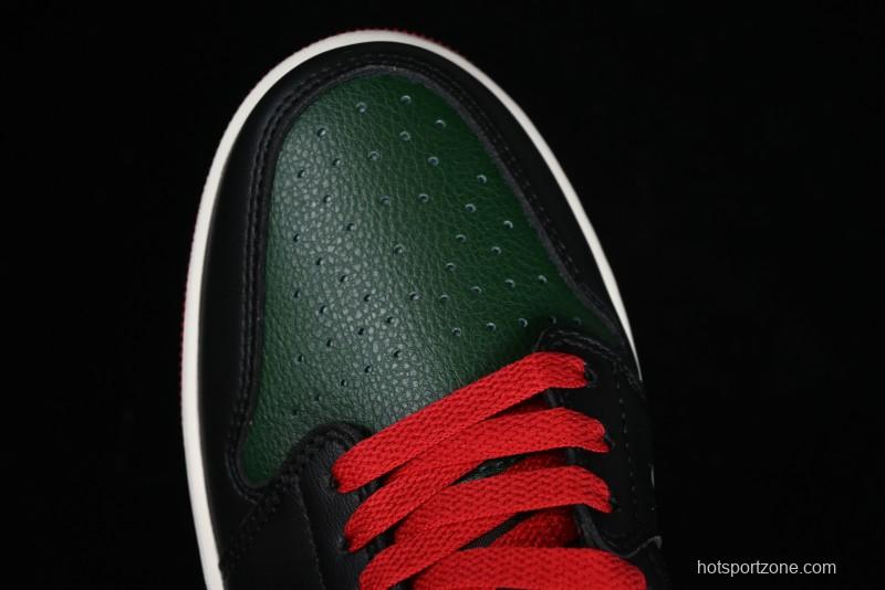 Nike Air Jordan 1 Low AJ1 Black Green Casual Sneakers - CZ0775-036