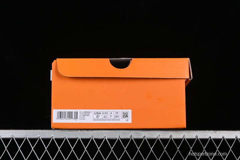 Nike Travis Scott x Fragment Design x Air Jordan 1 Low OG SP AJ1 LV Beige Grey Low-top Casual Sneakers - LJ5188-005