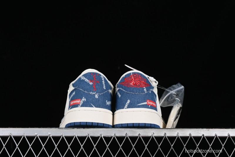 Nike Air Jordan 1 Low OG SP Travis Scott x Fragment Design Collaboration Sneakers - LJ5188-001