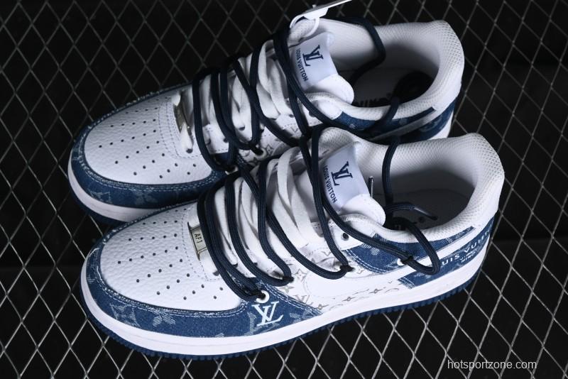 Nike Air Force 1 Low Custom Strap Casual Sneakers with Full-Length Air Cushion - ZH0316-021