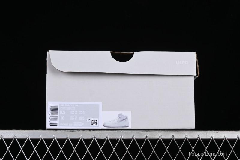 Nike Air Force 1 '07 Mid Casual Sneakers in White-Grey - DV0806-100