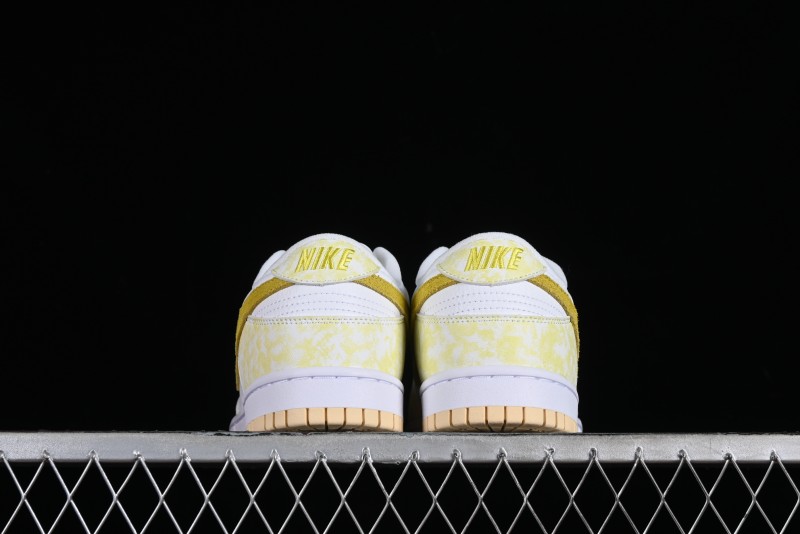 Nike SB Dunk Low Premium Yellow White SB Shattered Backboard Fashion Casual Skate Shoes - DM9467-700