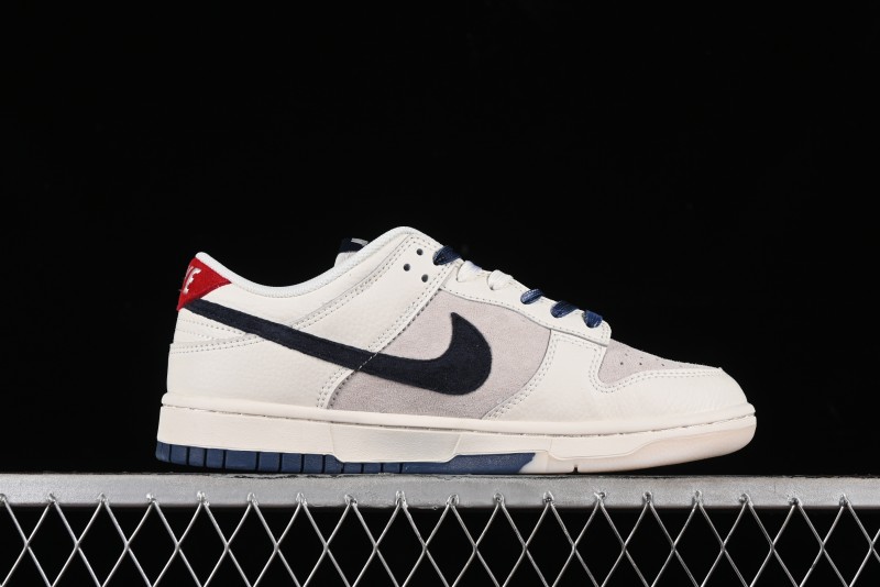 Nike SB Dunk Low Supreme Collaboration Anniversary Custom Low-Top Casual Skate Shoes - FC1688-142