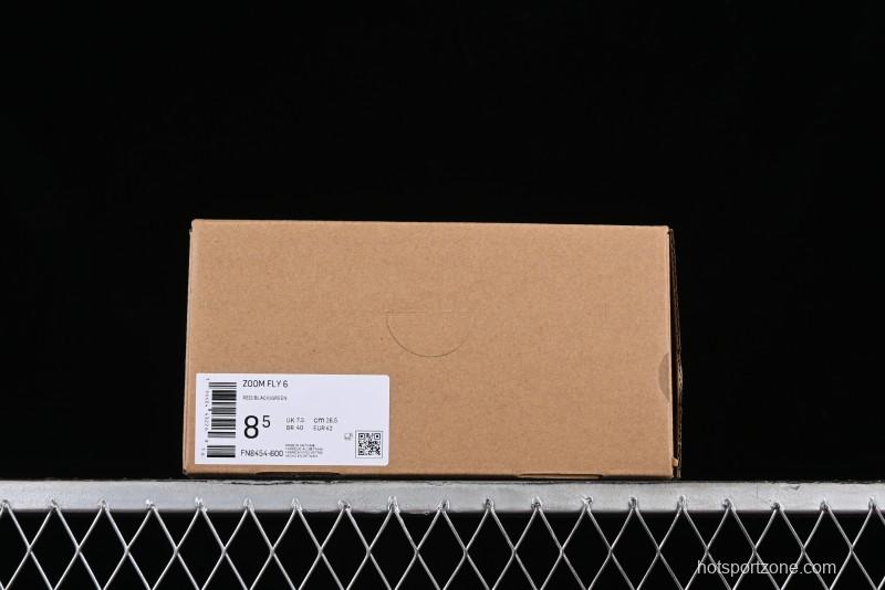 Nike Zoom Fly 6 Lightweight Responsive Running Shoes with Flyknit and React Technology - FN8454-600