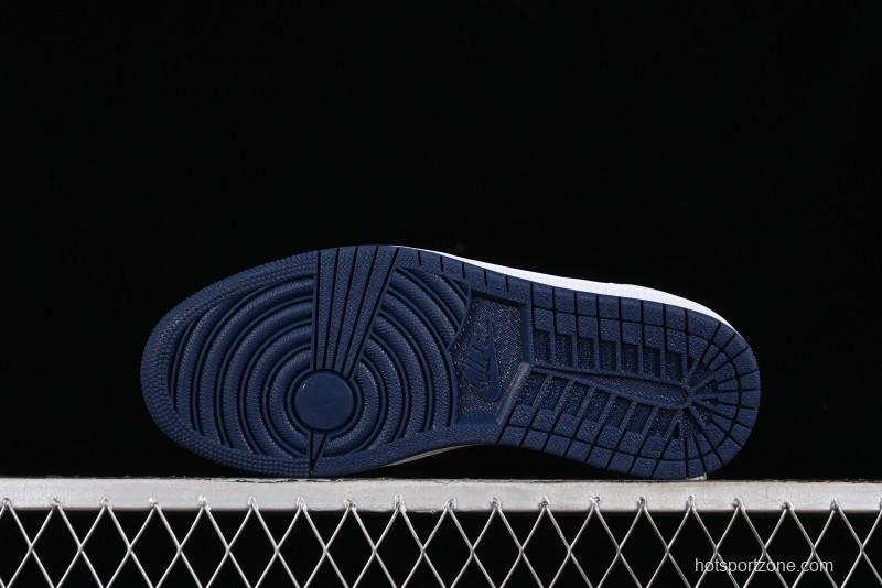 Nike Air Jordan 1 Low '85 Metallic Blue Retro Sneakers - FB9933-141