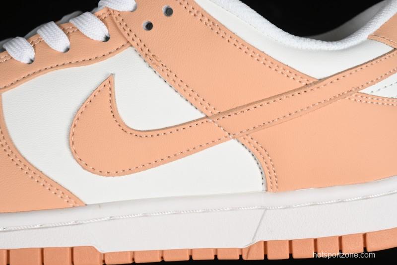 Nike Dunk Low "Harvest Moon" SB Skateboarding Shoes in Beige Orange - DD1503-114